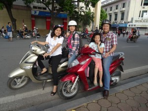 Best way to see Hanoi? Friends with motorbikes!