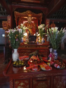 Inside the Temple of Literature, students leave offerings for success on competitive national exams.