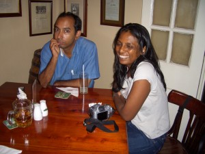 A fun night with Mel at the Cricket Club in Colombo.