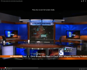 KTLA anchors took a dive when their studio started shaking, leaving the desk empty when the viewers needed them most. 